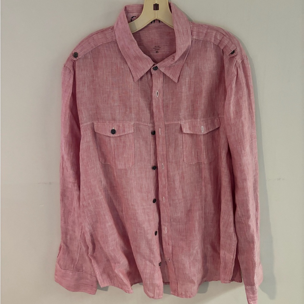 Calvin Klein Red Striped Shirt
